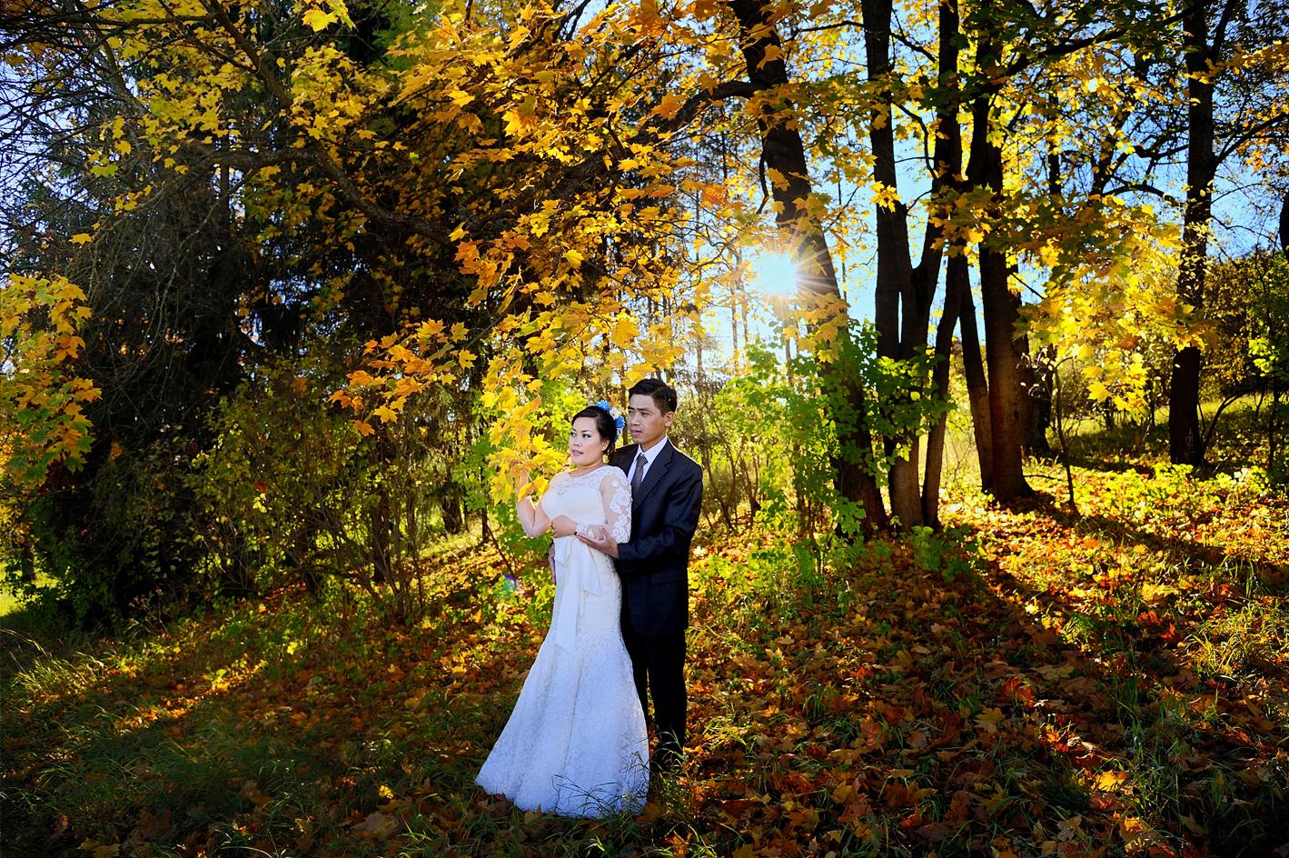 Свадебная фотосессия Золотая осень